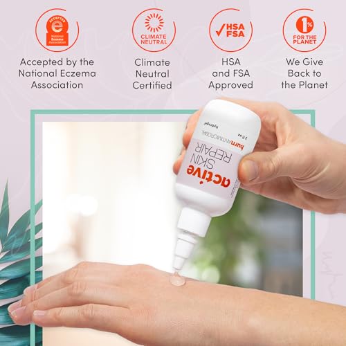 Active Skin Repair First Aid Skin Healing Burn Hydrogel - Natural, Non-Toxic, & No Sting Burn Ointment with Hypochlorus Ac...