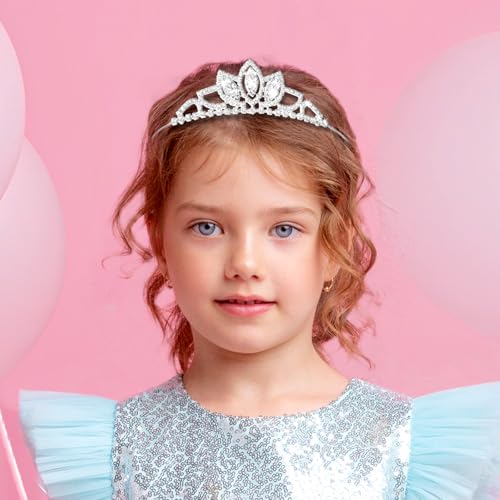 IGMaryBox Rhinestone Birthday Crown Glitter Birthday Sash Set Tiara Sparkling Banner Party Favors