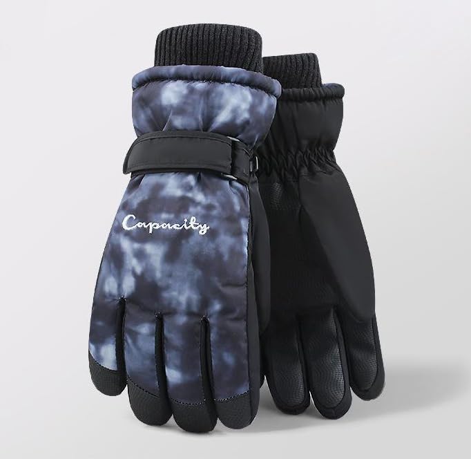 HinyBoeh Women's Winter-Ski-Gloves Thermal Cold-Weather-Gloves,Warm Windproof Gradient Touchscreen Glove