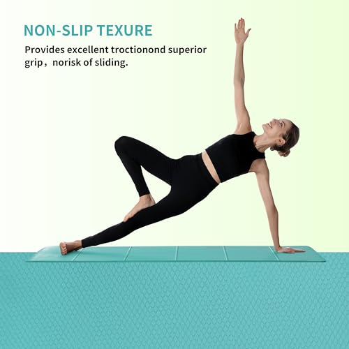 PROIRON Foldable Yoga Mat 0.24"/0.16" for Home Workout & Travel, Non Slip Travel Yoga Mats with Carry Bag, Packable Yoga M...