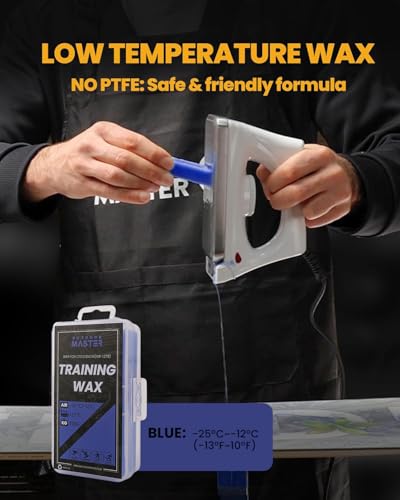 OutdoorMaster Ski Snowboard Tuning and Waxing Kit with Waxing Iron,Ski Wax,Edge Tuner,Brush,Wax Scraper,Ptex,Fixer Screw,R...