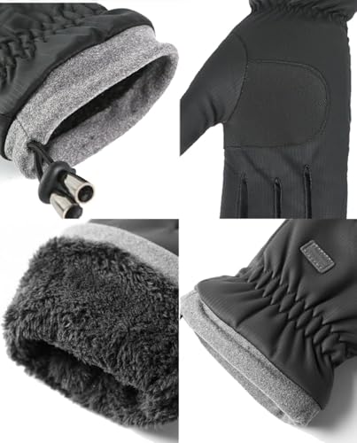 Eohak Men and Women Ski Gloves Winter Cold Weather Gloves Touchscreen Warm Waterproof Gloves for Cycling, Running, Drivin...