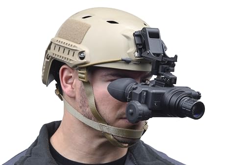 AGM Global Vision Wolf-7 Pro NW1 – Night Vision Goggle with Gen 2+ "Level 1" P45 White Phosphore Night Vision Binoculars, ...
