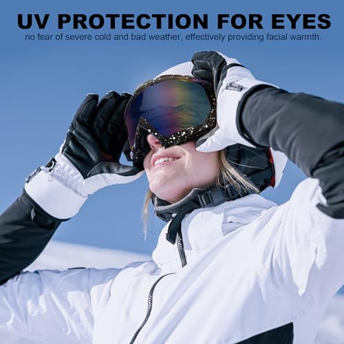 Motorcycle Goggles ATV goggles UTV MX Offroad Riding Goggles,Ski Goggle Windproof Dustproof Scratch Resistant Anti UV