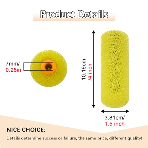 YLTOLOO 12 Pcs Textured Paint Roller Covers with 2 Frames Set, 4 inch 3 Textures Foam Drywall Texture Paint Rollers, House...