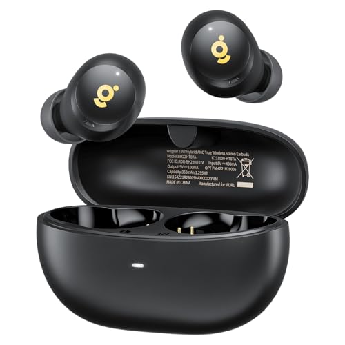 wegear Hybrid Active Noise Cancelling Wireless Earbuds, in Ear Bluetooth 5.4 True Wireless Earphones 6 Mic for AI Clear Ca...