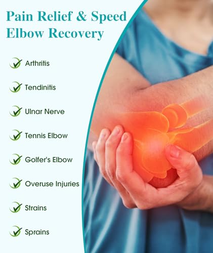 Oyakin Elbow Brace for Cubital Tunnel, Ulnar Nerve Entrapment brace, Adjustable Elbow Splint for Sleeping, Tennis Elbow, T...