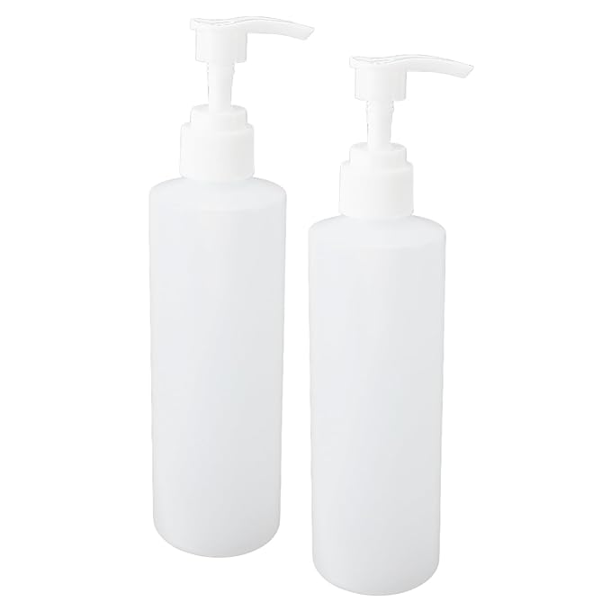 2pcs Massage Oil Warmer Replacement Bottle 250ml Refillable Professional Shampoo Pump Bottles for Face Cream Massage Lotion Hand Wash Tanning Lotion