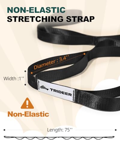 Trideer 9-inch Pilates Ball&Stretching Strap Yoga Strap