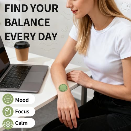 JIATUHAN Dopamine Patches Extra Strength – Mood Support, Calm & Focus – Stress Relief with Mucuna & 5-HTP – Plant-Based, V...