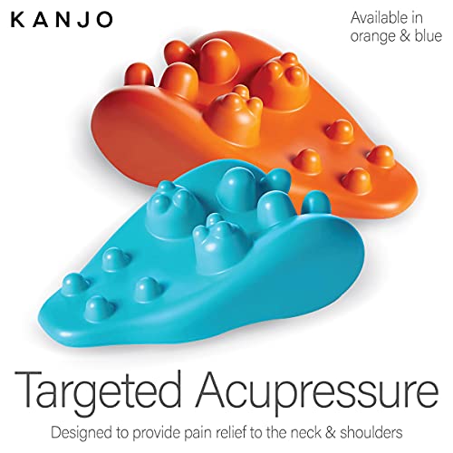 Kanjo Orange Acupressure Neck Pain Relief Cushion Acupressure Mat and Pillow Set for Back Pain Relief & Neck Pain Relief, ...
