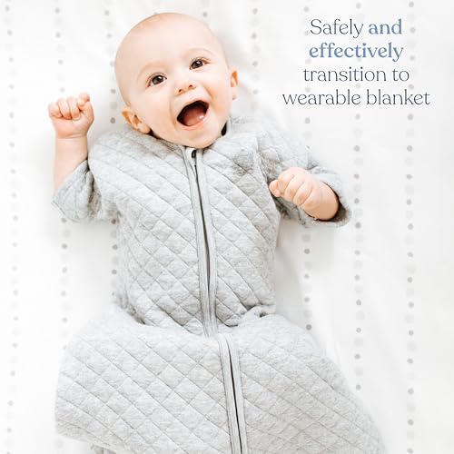 HALO Easy Transition Sleepsack Wearable Blanket, TOG 1.5, Heather Grey, Small
