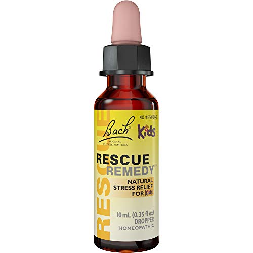 Bach RESCUE REMEDY KIDS Dropper 10mL, Natural Stress Relief, Homeopathic Flower Essence, Vegan, Gluten & Sugar-Free, Kid-f...