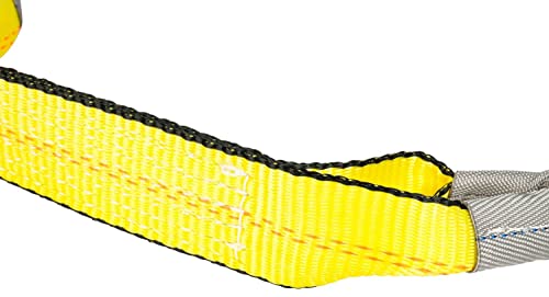 Mytee Products (4 Pack) 2" x 16" Replacement Dog Bone Short Strap | Heavy-Duty 2 Inch Car Tie Down Short Strap with Sewn E...