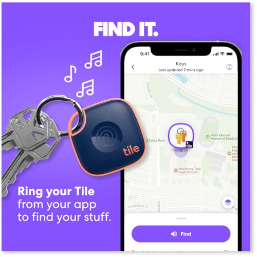Tile by Life360 Mate - Bluetooth Tracker, Keys Finder and Item Locator for Keys, Bags and More. Phone Finder. Both iOS and...
