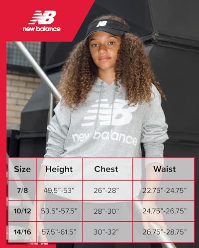 New Balance Girls' Active Skort Set - 2 Piece Short Sleeve T-Shirt and Performance Tennis Scooter Skirt (Sizes: 7-12)