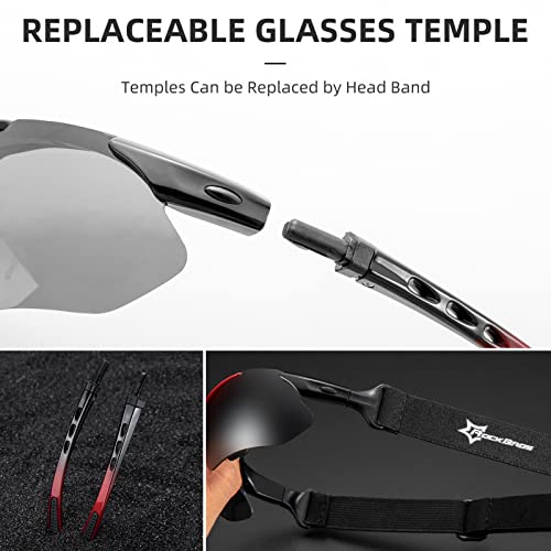 ROCKBROS Polarized Sunglasses Men Women Cycling/Pickleball/MTB Glasses UV Protection, Suitable for Myopia Glasses