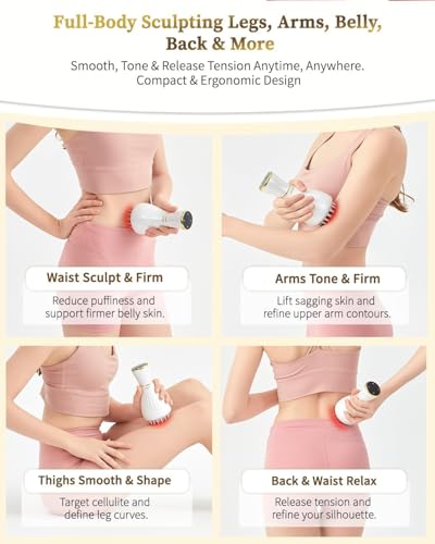 FEEJOY Lymphatic Drainage Massager, Body Sculpting Machine, Cellulite Massage Tool, Fascia Blaster, Helps Reduce Stretch M...