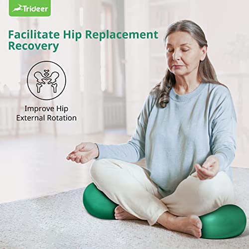 Trideer Stretching Strap and 9 Inch Mini Exercise Ball Bundle – Yoga Strap with 10 Loops and Pilates Ball for Physical The...