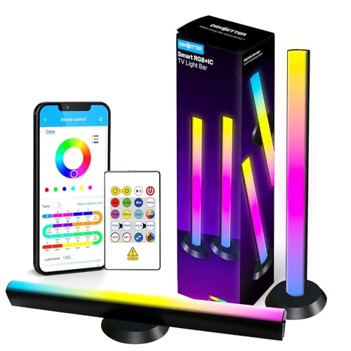 Smart LED Light Bars, RGB Light Bar, 14 Inches TV Backlights with Scene and Music Modes, Smart Light Bars with Multiple Pl...