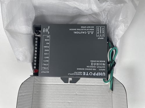 UHPPOTE Access Control Power Supply 12V for Door Electric Lock Intercom Camera Doorbell (Input:110-240VAC Output:12VDC)