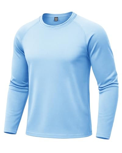 Boladeci Men's Thermal Underwear Tops Fleece Lined Base Layer Long Sleeve Shirts for Cold Weather