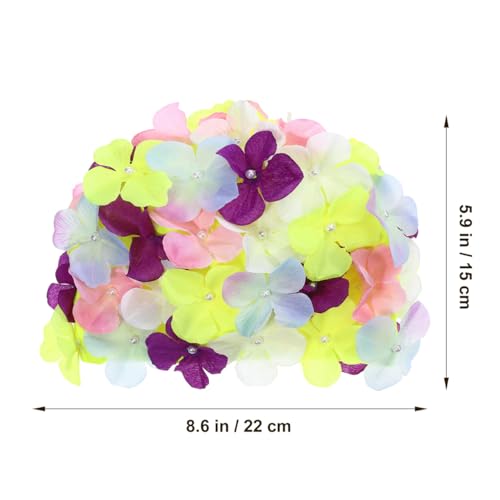 BESPORTBLE Swimming Cap Petal Shower Cap Three- Dimensional Flower Swimming Cap Swim caps for Women Swimming Long Hair 1Pc...