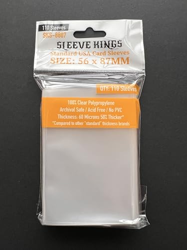 Sleeve Kings Standard USA Sleeves (56 x 87mm) 110 pzs