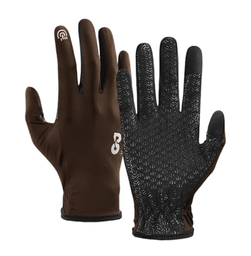 SUJAYU Full Finger Thin Hiking Gloves Women Men, Light Touchscreen UV Gloves for Hiking Running Workout Driving Women Men