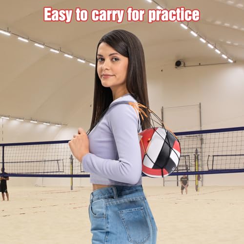 ELKCIP Volleyballs Official Size 5, Waterproof Soft Bulk Recreational Volley Balls with Pump and Net Bag for Indoor Outdoo...