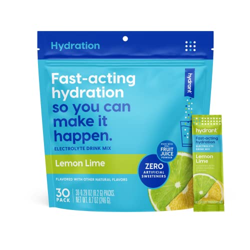 Hydrant Hydrate, Individual Hydration Electrolyte Powder Stick Packets with No Artificial Sweeteners, Colors, or Fillers (...