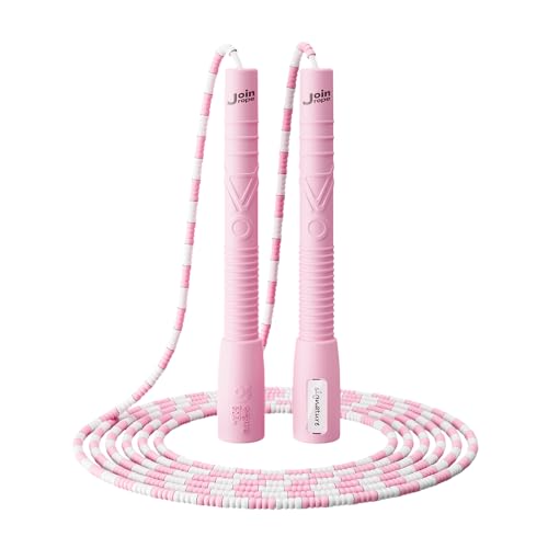 JOINROPE Skipping Rope, Adjustable Beaded Jump Rope with Double Bearing, Jump Rope for Kids at Home Schoel Gym,Tang-Free F...