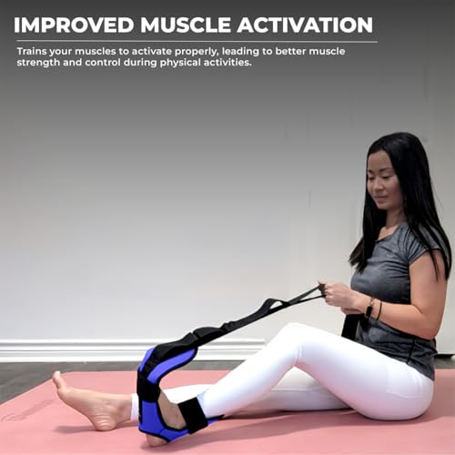 Yaghzu Foot and Calf Stretcher - Stretching Strap for Plantar Fasciitis, Achilles Tendonitis, Heel Spurs, Foot Drop, & Ham...