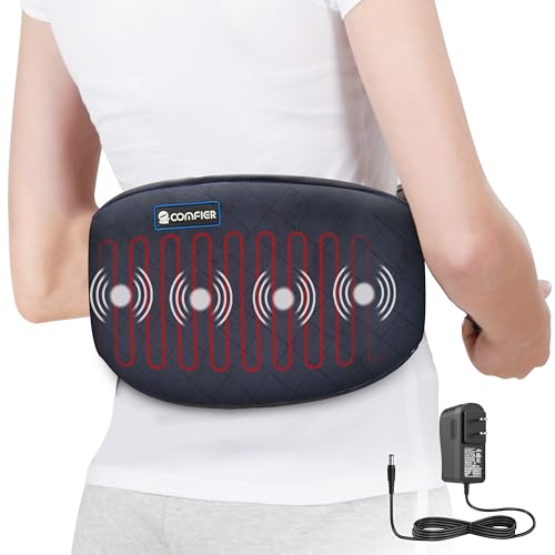 COMFIER Electric Heating Pad for Back Pain, Plug-in Vibration Lower Back Massager with Heat,FSA Eligible HSA,Heat Pad with...