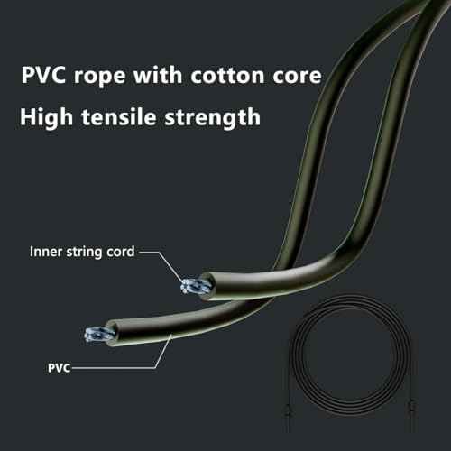 MOGOLD Workout Jump Rope,5mm PVC Jump Rope,Adjustable Length with Shatterproof Handles, Ideal for Beginners & Advanced Ath...