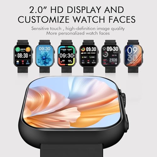 PJYUBVOR Smart Watch for Men Women (Answer/Make Calls), 2.0" Fitness Tracker with 100+ Sport Modes, Heart Rate/Sleep Monit...
