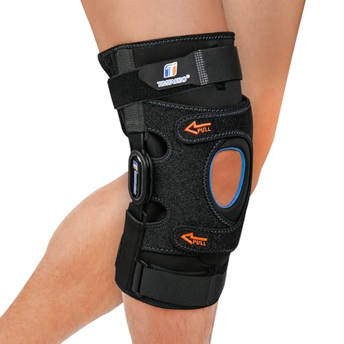 Plus Size Knee Braces for Knee Pain, Adjustable Knee Brace for Men and Women with Dual Removable Metal Hinges, Hinged Knee...