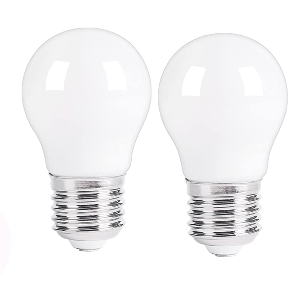 Spolico LED Appliance Light Bulb A15 5W 500lm Soft White 3000K Pack of 2 E26 Medium Base for Refrigerator Microwave Hood