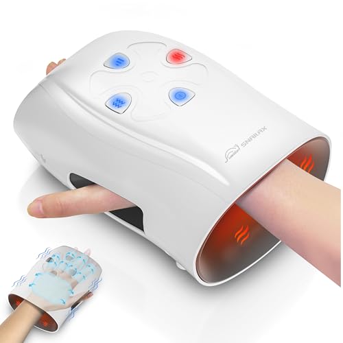 Snailax Hand Massager with Heat and Compression, for Arthritis, Carpal Tunnel and Finger Numbness, FSA Eligible, Cordless ...
