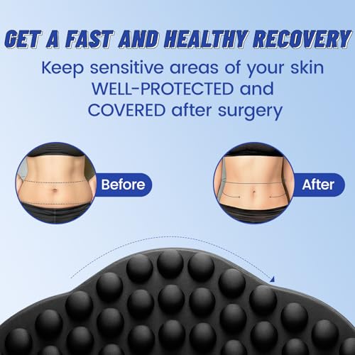 JolliLudo 2 Pcs Napped Lymphpads Lipo Foam Compression Board Abdominal Board Liposuction Post Surgery Lymphatic Napped Ab ...