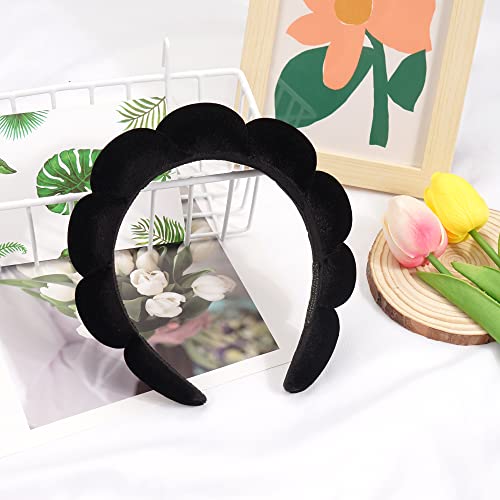 Ayesha Spa Headband for Women Sponge Headband for Washing Face Clouds Soft Hairband Makeup Headbands for Women Girls Showe...