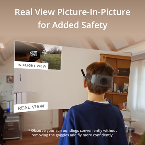DJI Goggles 3, FPV Goggles with Stunning Micro-OLED Screens, Immersive Flight Experience, O4 HD Video Transmission, Adjust...