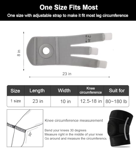 Knee Braces for Knee Pain Women Men, Patellar Tendon Support Strap, Knee Brace for Meniscus Tear Compression Sleeve for Kn...