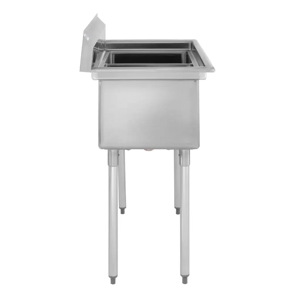 Kratos 29N-005-Commercial NSF 2 Compartment Sink - 18"Wx18"Lx12"H Bowl Size - 18-Gauge Stainless Steel