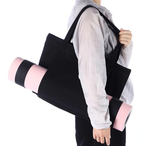 Halloscume Yoga Bag Set for Women Including Yoga Mat Tote Bag Booty Resistance Band Non Slip Sports Socks Silicone Ties fo...