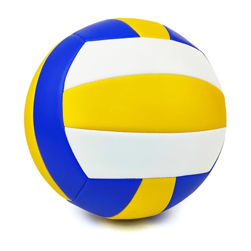 UERMAPTE Official Size 5 Volleyball Thickened Waterproof PU Anti-Burst Design for Indoor Beach and Pool Training for Begin...