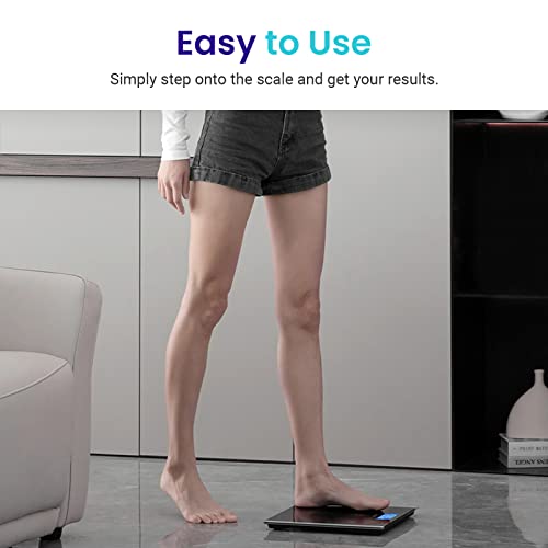 Etekcity Bathroom Scale for Body Weight, Highly Accurate Digital Electronic Weighing Machine for People, LCD Display, Larg...