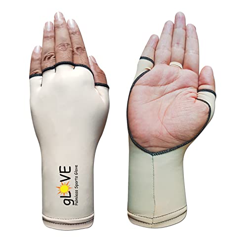 Glove Palmless Sleeve Sports UPF 50+ 98% UV Block Tennis, Golf, Fishing, Outdoor Sports Open Palm Sun Protection for Hands