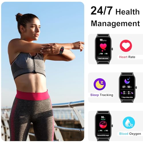 Smart Watch for Men Women(Answer/Make Call), 2025 Fitness Activity Tracker 1.57” Smartwatch with Heart Rate/Sleep Monitor/...