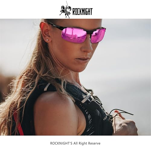 ROCKNIGHT Driving HD Polarized UV400 Protection Ultra light Al-Mg Golf Fishing Outdoor Sunglasses